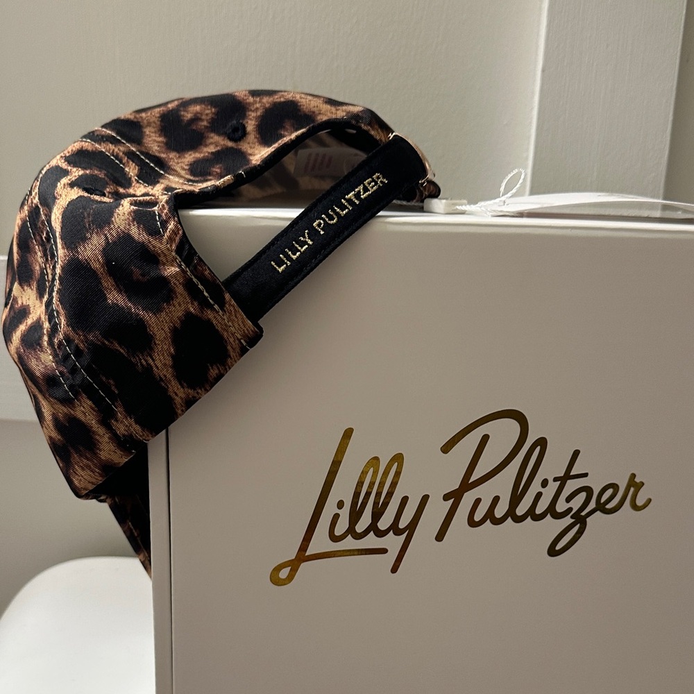 🆕🩷NWT• Lilly Pulitzer Leopard Print Baseball Cap - Picture 7 of 11